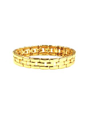 Gold plated stretch bracelet